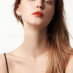 Herz-Ohrhänger aus Messing mit 925 Stift aus Sterlingsilber für Damen&nbsp;JE1092A