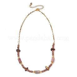 Collane con perline di occhio di tigre naturale&nbsp;NJEW-JN05633