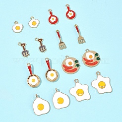 Encantos de esmalte de aleación 24pcs 8 estilos&nbsp;ENAM-FS0002-78