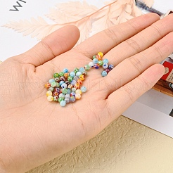 98 pz perline di vetro millefiori fatte a mano&nbsp;LK-YW0001-01