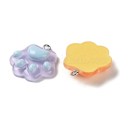 Pendenti in resina traslucida a forma di cartone animato&nbsp;X-RESI-D071-01