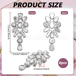 6 fiore di strass&nbsp;FIND-FG0005-29