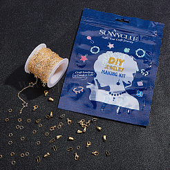 Kits de colliers à maillons en étoile à faire soi-même&nbsp;DIY-SC0014-62G