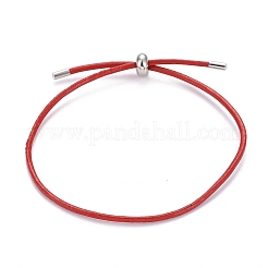 Verstellbare pu Leder Cord Slider Armbänder&nbsp;BJEW-F412-05P