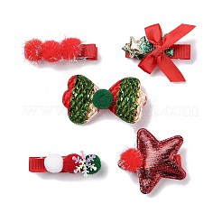 Tema natalizio panno feltro tessuto coccodrillo fermaglio per capelli&nbsp;OHAR-R100-01C