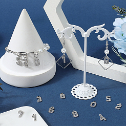 20 pièces 10 styles en laiton micro pavé pendentifs en zircone cubique claire&nbsp;ZIRC-SC0001-31