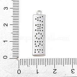Latón micro pavimenta claro colgantes de circonio cúbico&nbsp;CU-CBAD306-25A-P