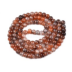 Perles de verre craquelé drawbench brins&nbsp;GLAA-N006-8mm-07