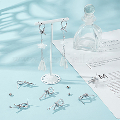 8 paire de boucles d'oreilles à tige en laiton&nbsp;KK-UN0001-83