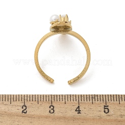 Manschettenringe aus 304er Edelstahl mit Zirkonia für Damen&nbsp;RJEW-D302-02G-07
