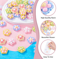 50 Stück undurchsichtige Cartoon-Resin-Decoden-Cabochons&nbsp;RESI-TA0005-64