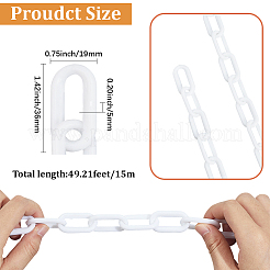 1 chaîne de câble en plastique PVC&nbsp;FIND-SP0020-65B