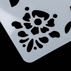 Modelli di stencil per pittura da disegno riutilizzabili in plastica&nbsp;DIY-F018-B04