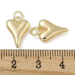 Ciondoli cuore in ottone&nbsp;KK-N254-94G-01