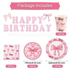 Ensembles de décoration de fête d'anniversaire sur le thème du nœud papillon&nbsp;ST-CJ0030-02
