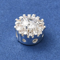 Micropave de latón transparente perlas de circonita&nbsp;KK-G503-11S