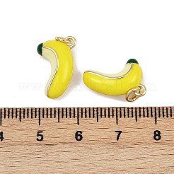 Colgantes de esmalte de latón&nbsp;KK-H072-18G-11