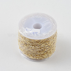 Catene a maglie in ottone placcato a cremagliera&nbsp;AJEW-Q150-06G-02