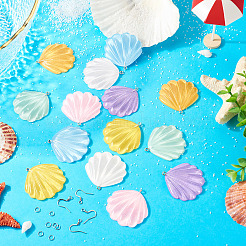 DIY-Ohrring-Kits aus Harz in Muschelform&nbsp;DIY-TA0011-06