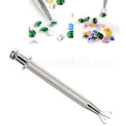Edelstahl 4 Zinken Strass Krallen Pinzette&nbsp;TOOL-L010-006