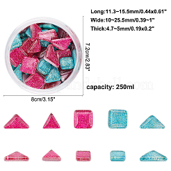 Cabochons dorés en verre transparent&nbsp;GLAA-FH0001-21