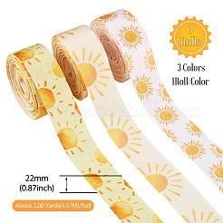 3 Rolle 3 Farben Polyesterband mit Sonnenmuster&nbsp;OCOR-TA0003-30