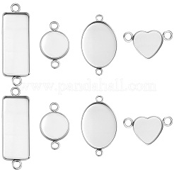 40 pz 4 stili in acciaio inossidabile 304 cabochon connettori&nbsp;STAS-BBC0011-19