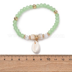 Braccialetti elasticizzati con perline in resina&nbsp;BJEW-Z169-01D