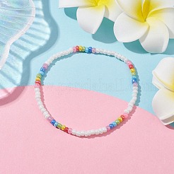 Bracelets extensibles en perles de verre&nbsp;BJEW-JB09975-02