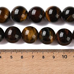 Dreifarbige Stränge natürlicher Tigerauge-Perlen&nbsp;GG-F001-A01-01