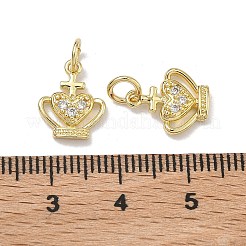 Pendentifs en laiton zircon cubique transparent&nbsp;KK-K420-09G