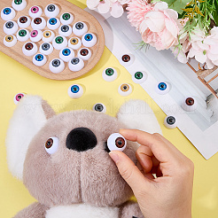 40 pieza de ojo de seguridad de plástico para manualidades de 10 colores&nbsp;DIY-DC0004-37