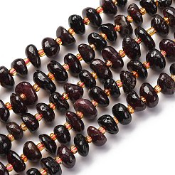 Natürlicher Granat Perlen Stränge&nbsp;G-RM250109-A1
