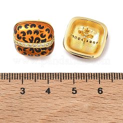Aretes de circonita cúbica transparente con micropavé de latón para mujer&nbsp;EJEW-A169-01B-G