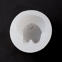 Chat avec des moules en silicone de qualité alimentaire de fleur&nbsp;DIY-M031-33