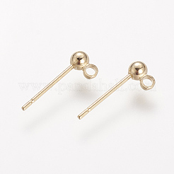 Messing Ohrstecker Zubehör&nbsp;X-KK-T014-66G