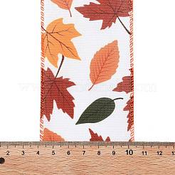 Ruban en polyester imprimé pour Thanksgiving&nbsp;OCOR-K009-01B