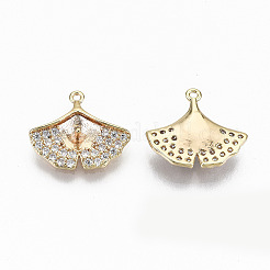 Messing Micro Pave klare Zirkonia Peg Bails Charms&nbsp;KK-N231-197-NF