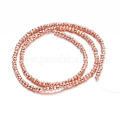 Electroplate non magnetici ematite sintetico fili di perline&nbsp;G-A170-02F-RG