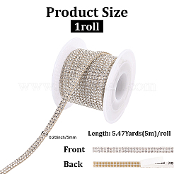 2 Reihe Glas-Strass-Autoaufkleber&nbsp;DIY-WH20023-39C