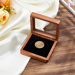 Caja de madera para monedas conmemorativas&nbsp;CON-WH0107-36A