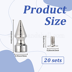20 pz di perni a vite con punte in lega di zinco&nbsp;FIND-GF0008-53B