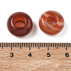 Natürliche Karneol Europäische Perlen&nbsp;G-G740-14x8mm-15