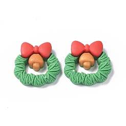 Cabochons en résine opaque sur le thème de Noël&nbsp;RESI-F042-01B