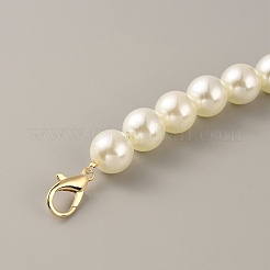 Estensori del cinturino della borsa a catena con perline in resina imitazione perla&nbsp;FIND-WH0143-96B