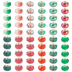 120pcs 12 Arten transparente europäische Harzperlen&nbsp;RPDL-TA0001-10