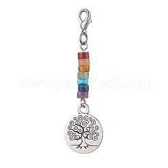 Décorations pendentif arbre de vie en alliage&nbsp;HJEW-JM02062
