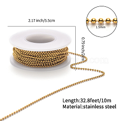 Ensemble de chaînes à billes et de connecteurs de chaînes à billes en acier inoxydable 304&nbsp;CHS-YW0001-02A