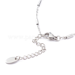Bracciale in acciaio inossidabile 304 fatto a mano e resistente all'ossidazione&nbsp;AJEW-JB00920-02