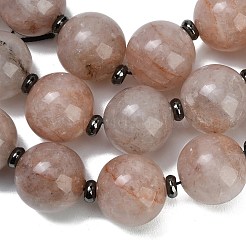 Perles et brins de quartz hématoïde naturel et de quartz ferrugineux&nbsp;GG-CBA007A-D09-02